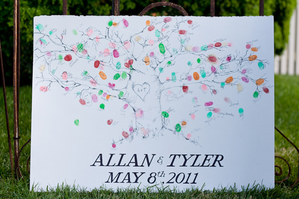 Thumbprint Tree Guestbook by Jamie D Photography