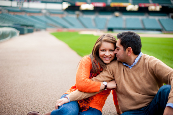 Camden Yards Engagement by Rebekah Hoyt Photography