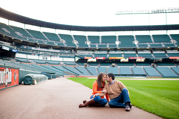 Camden Yards Engagement by Rebekah Hoyt Photography