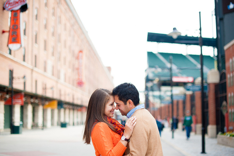 Camden Yards Engagement by Rebekah Hoyt Photography