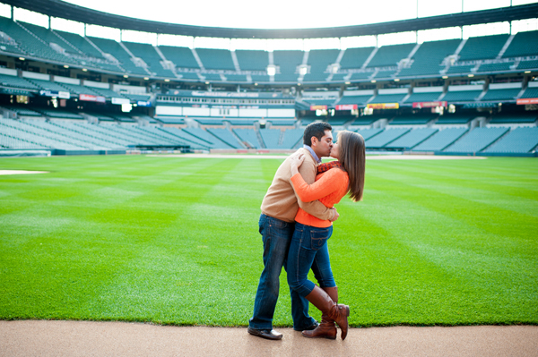 Camden Yards Engagement by Rebekah Hoyt Photography