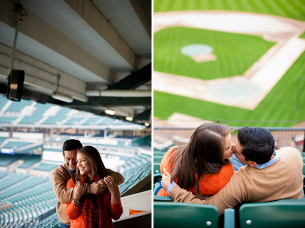 Camden Yards Engagement by Rebekah Hoyt Photography
