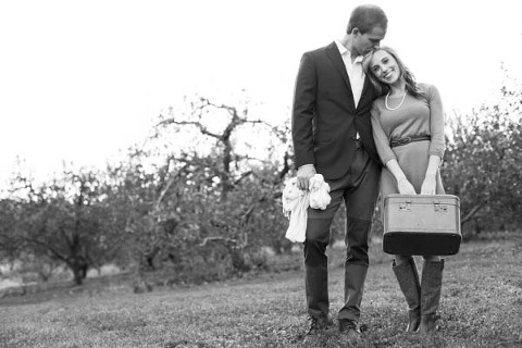 Forge Hill Orchard Engagement by Mary Neumann Photography