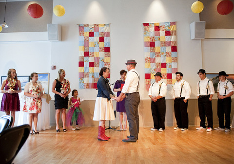 Delaplaine Visual Arts Center Wedding by Amber Reinink