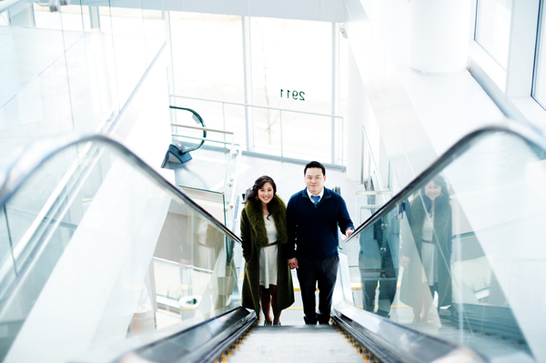 Fairfax City Engagement by Kirsten Marie Photography