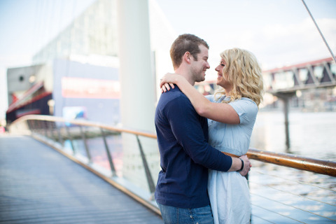 Inner Harbor Engagement by Photography by Brea