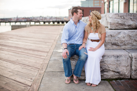 Inner Harbor Engagement by Photography by Brea