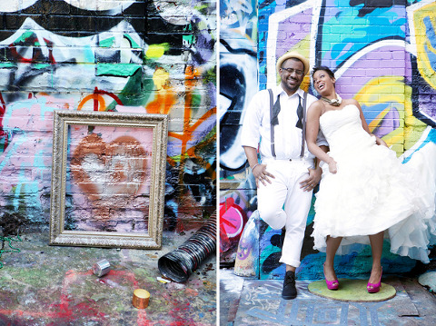 Graffiti Alley Wedding Shoot by Melissa Waller Photography