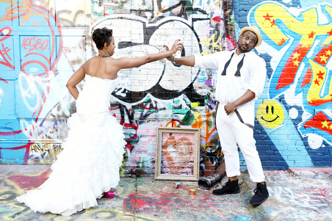 Graffiti Alley Wedding Shoot by Melissa Waller Photography
