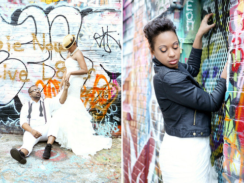 Graffiti Alley Wedding Shoot by Melissa Waller Photography