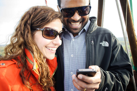 Westminster Hot Air Balloon Engagement by Amber Wilkie