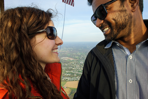Westminster Hot Air Balloon Engagement by Amber Wilkie