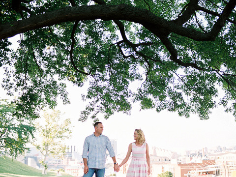 Federal Hill Engagement by Meghan Boyer Photography