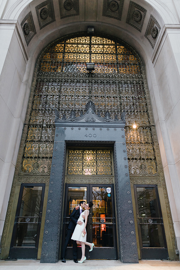Enoch Pratt Library Wedding by Theresa Choi Photography