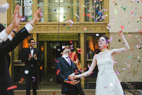 Enoch Pratt Library Wedding by Theresa Choi Photography