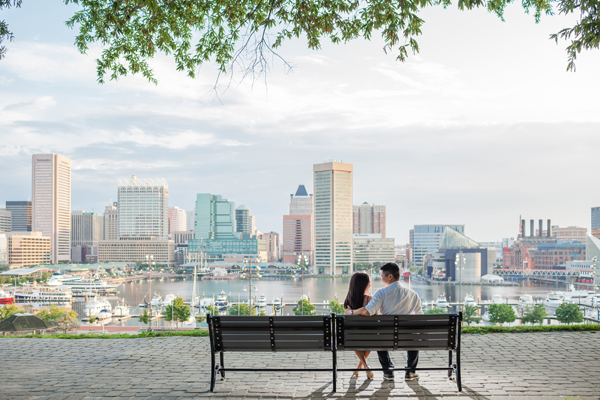 Federal Hill Engagement by Taeck Jang Photography