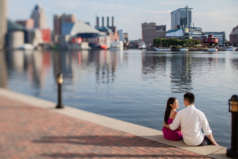 Federal Hill Engagement by Taeck Jang Photography
