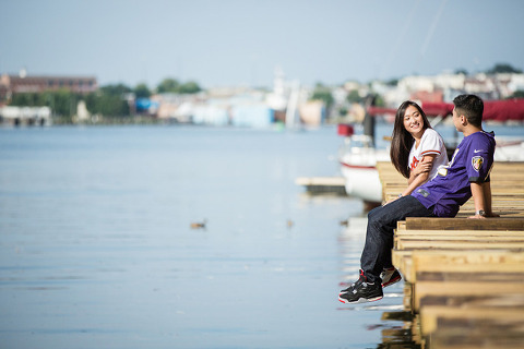 Fells Point Engagement by Taeck Jang Photography