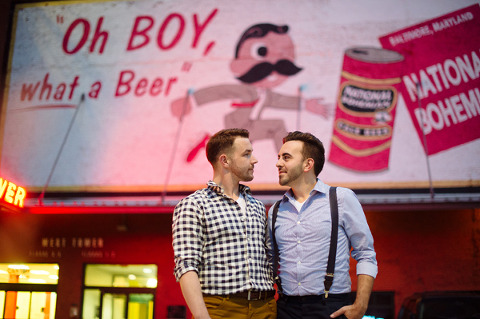 Natty Boh Tower Engagement by Marcella Treybig