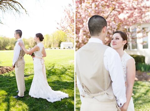 First Look at a Flora Corner Farm Wedding