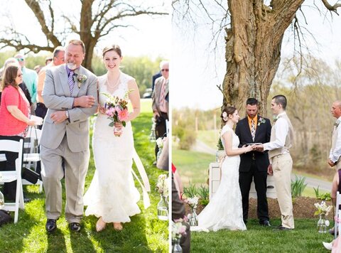 Flora Corner Farm Wedding Ceremony