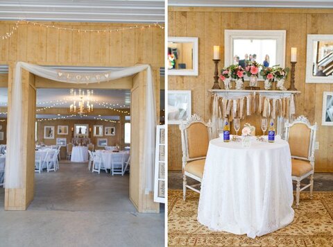 Flora Corner Farm Wedding Reception