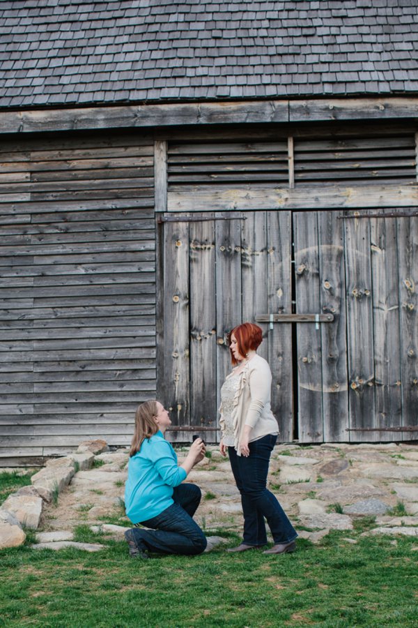 Same-sex Woodland Proposal  ||  Charm City Wed  ||  Photography by Brea  || www.charmcitywed.com