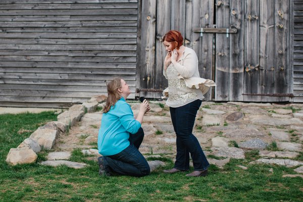 Same-sex Woodland Proposal  ||  Charm City Wed  ||  Photography by Brea  || www.charmcitywed.com