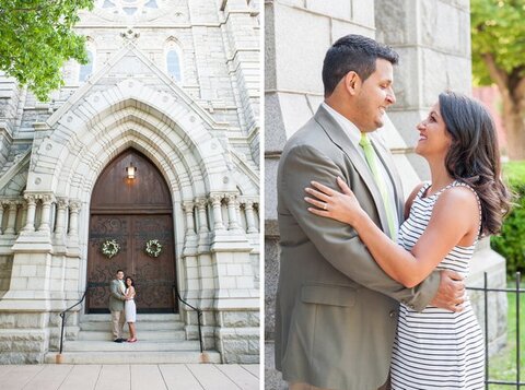 Corpus Christi Church Engagement Photos  ||  Jennifer Smutek Photography  || Charm City Wed  ||  www.charmcitywed.com