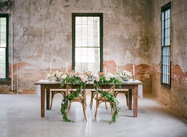 Mt. Washington Mill Dye House Wedding Styled Shoot  ||  Eventi Planning  ||  Marta Locklear Photography  || Charm City Wed  ||  www.charmcitywed.com