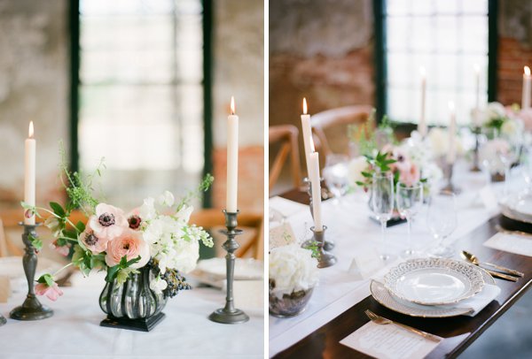 Mt. Washington Mill Dye House Wedding Styled Shoot  ||  Eventi Planning  ||  Marta Locklear Photography  || Charm City Wed  ||  www.charmcitywed.com