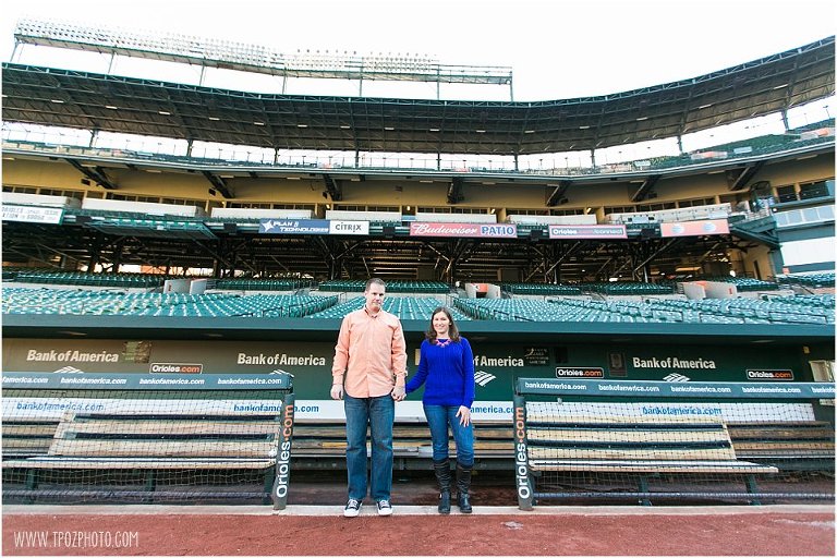 Camden Yards Engagement Photos  ||   tPoz Photography  ||  Charm City Wed   ||   www.charmcitywed.com