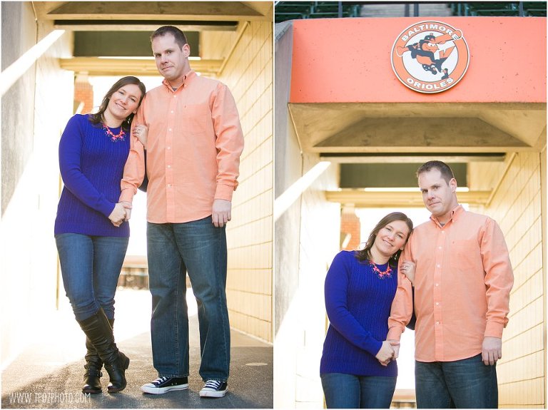 Camden Yards Engagement Photos  ||   tPoz Photography  ||  Charm City Wed   ||   www.charmcitywed.com