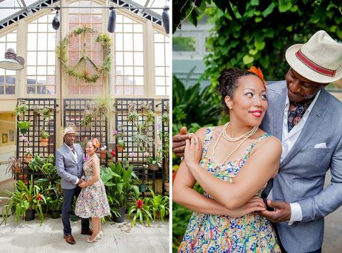 Remington + Rawlings Conservatory Engagement Photos  ||   Erika Layne Photography  ||    Charm City Wed  ||   www.charmcitywed.com