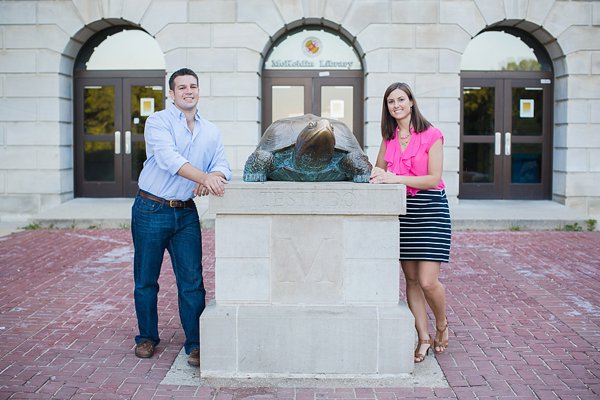 University of Maryland College Park Engagement Photos  ||  Photography by Brea  ||  Charm City Wed  ||   www.charmcitywed.com
