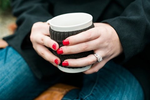 Christmas Tree Farm Engagement Photos  ||  Joy Michelle Photography  ||  Charm City Wed  ||   www.charmcitywed.com