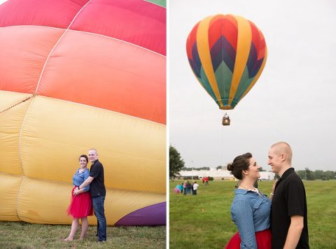 Hot Air Balloon Engagement Session in Easton, MD  ||  Joy Michelle Photography  ||   Charm City Wed  ||  www.charmcitywed.com