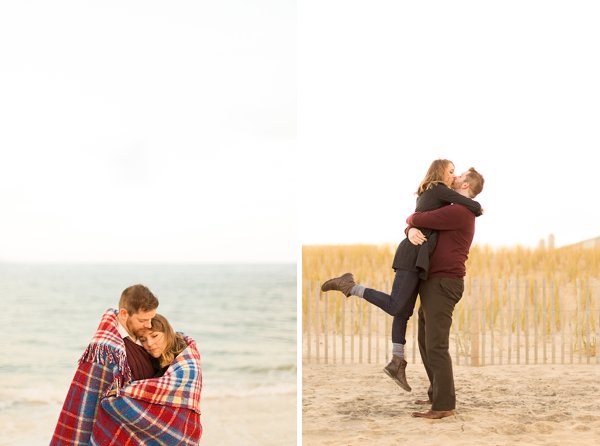 Winter Beach Engagement Photos  ||  Lauren Werkheiser Photography ||  Charm City Wed  ||  www.charmcitywed.com
