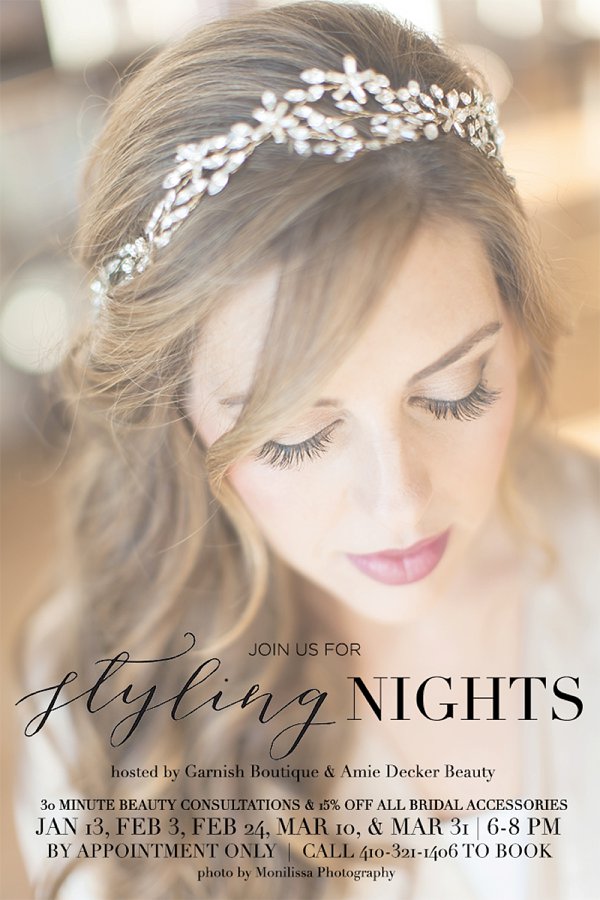 Garnish Boutique Styling Event with Amie Decker Beauty  ||  tPoz Photography  ||  Charm City Wed  ||  www.charmcitywed.com