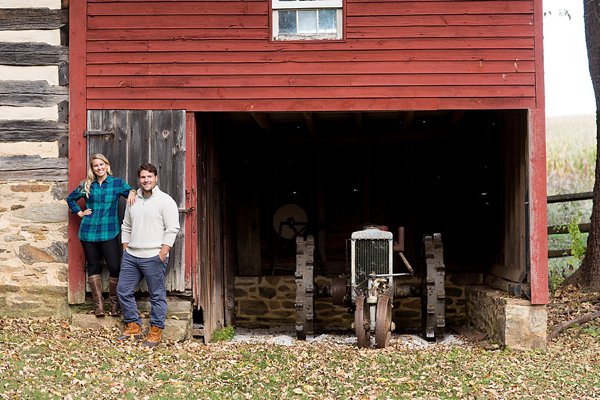Romantic Farm Engagement Photos  ||  Jen Harvey Photography  ||  Charm City Wed   ||  www.charmcitywed.com
