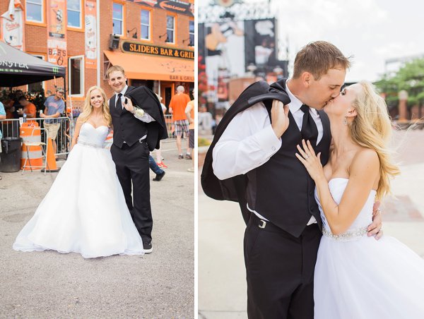 Orioles themed wedding  ||  Maureen Pacheco Photography  ||  Charm City Wed  ||   www.charmcitywed.com