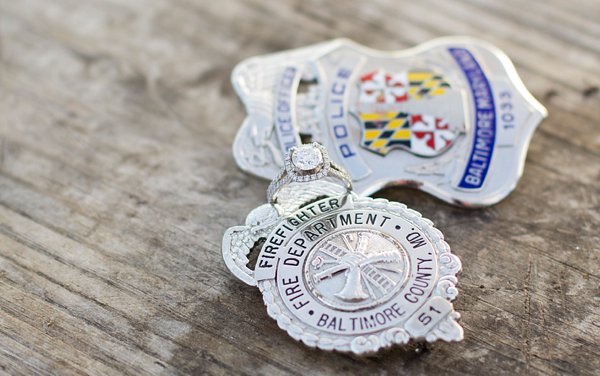 Police Officer & Firefighter Engagement Photos || Alicia Wiley Photography || Charm City Wed || www.charmcitywed.com Police Officer & Firefighter Engagement Photos || Alicia Wiley Photography || Charm City Wed || www.charmcitywed.com