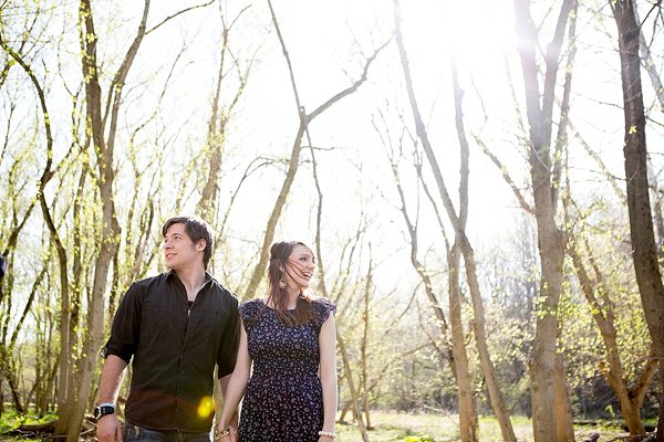 Woodsy Winter Engagement Photos  ||  Rachael Boer Photography  ||  Charm City Wed  ||  www.charmcitywed.com