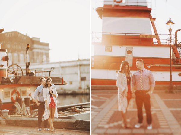 Fells Point Engagement Pics ||  Nessa K Photography  ||  Charm City Wed  ||  www.charmcitywed.com