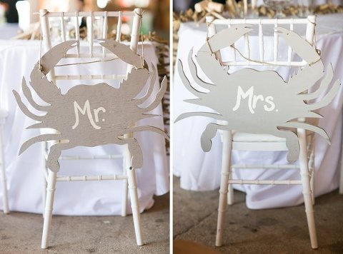 Crab Chair Tags Wedding Reception at Jefferson Patterson Park  ||  tPoz Photography  ||  Charm City Wed  ||  www.charmcitywed.com