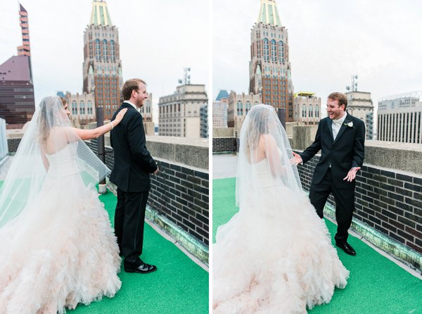 First Look Baltimore Wedding ||  Brittany DeFrehn Photography  ||  Charm City Wed  ||   www.charmcitywed.com