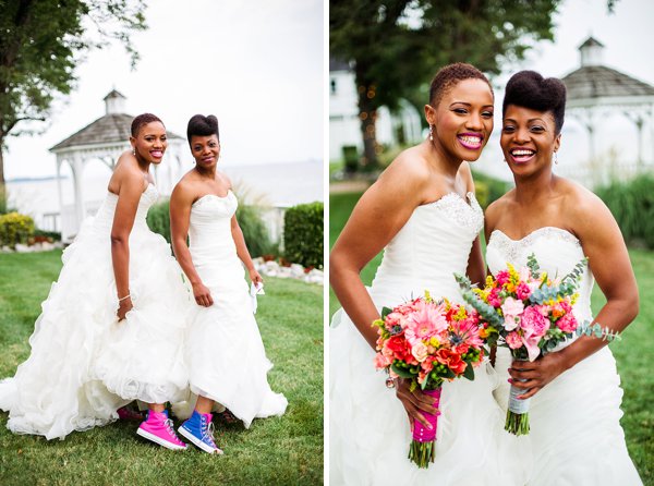 Same-sex wedding at Celebrations at the Bay  ||  Emily Chastain Photography  ||  Charm City Wed  ||  www.charmcitywed.com