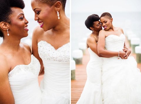 Same-sex wedding at Celebrations at the Bay  ||  Emily Chastain Photography  ||  Charm City Wed  ||  www.charmcitywed.com