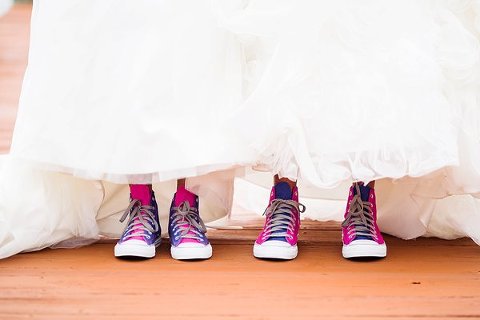Pink+Blue Chucks  ||  Emily Chastain Photography  ||  Charm City Wed  ||  www.charmcitywed.com