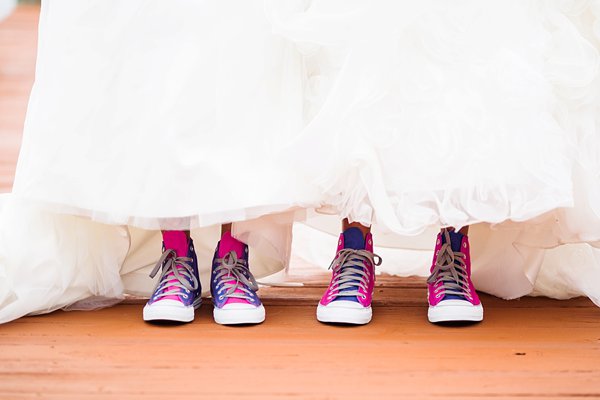 Pink+Blue Chucks  ||  Emily Chastain Photography  ||  Charm City Wed  ||  www.charmcitywed.com